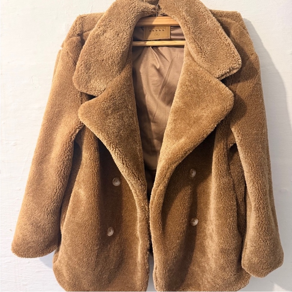 Blank NYC Tan Teddy Jacket